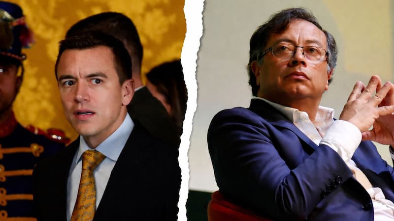 Daniel Noboa desmiente las acusaciones de Petro sobre un presunto bombardeo en territorio colombiano.