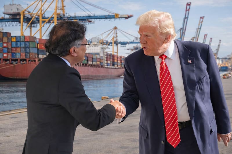 Donald Trump y Gustavo Petro mantuvieron una conversación telefónica. (Fuente: archivo)