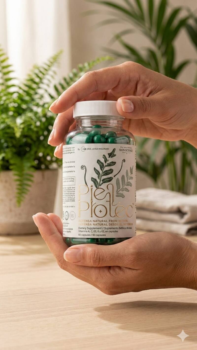 Piel Protec es un desarrollo argentino que se fabrica en Estados Unidos bajo estándares de calidad de la FDA.
