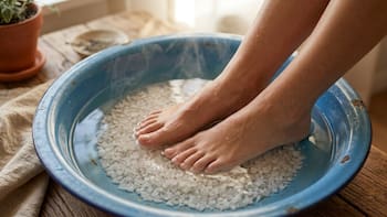 Lavarse los pies con sal y agua tibia: para qué sirve y por qué cada vez personas lo hacen