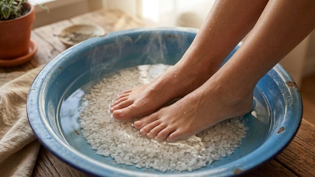 Lavarse los pies con sal y agua tibia: para qué sirve y por qué cada vez personas lo hacen