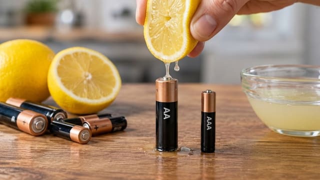Ponerle jugo de limón a las pilas AA y AAA: para qué sirve y por qué lo recomiendan