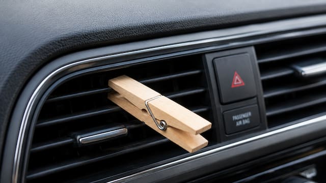 Poner una pinza de madera en la rejilla del aire acondicionado del coche: para qué sirve y por qué cada vez más conductores lo hacen