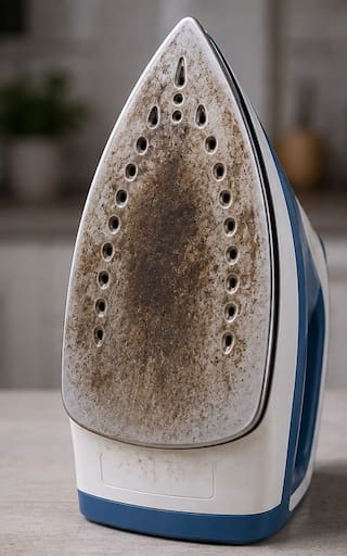 Ni esponja ni limpiadores costosos: el truco para limpiar la plancha y destapar los agujeros del vapor en minutos
