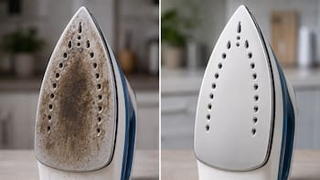 Ni esponja ni limpiadores costosos: el truco para limpiar la plancha y destapar los agujeros del vapor en minutos