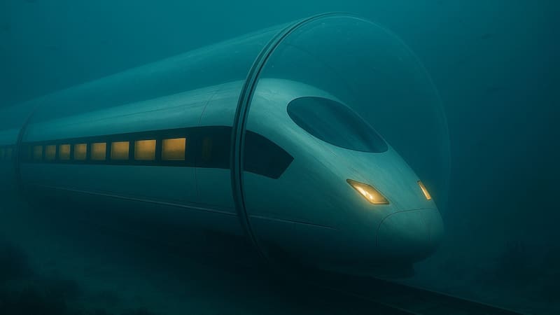 Planifican la construcción del tren subacuático de alta velocidad más largo del mundo: conectará dos penínsulas en minutos