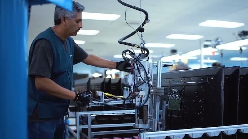 Planta de Foxconn en Baja California, México.