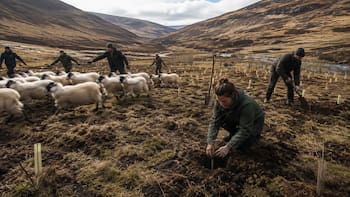 Plantaron 100 árboles y retiraron a 1.200 ovejas para recuperar un valle sin vegetación: 25 años después tiene más de 750.000 árboles