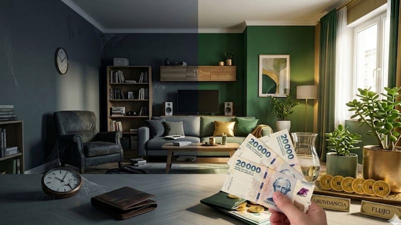 El color es más que un simple elemento decorativo. Cómo puede impactar en tus finanzas, según el Feng Shui. Foto: Gemini (Ilustración)