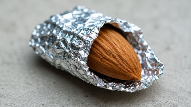 Llevar una almendra envuelta en papel aluminio a todos lados: para qué sirve y por qué lo recomiendan los expertos