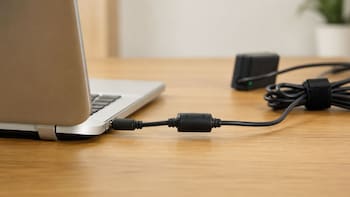 Pocos lo saben: para qué está el cilindro negro en el cable del cargador de la computadora y para qué sirve