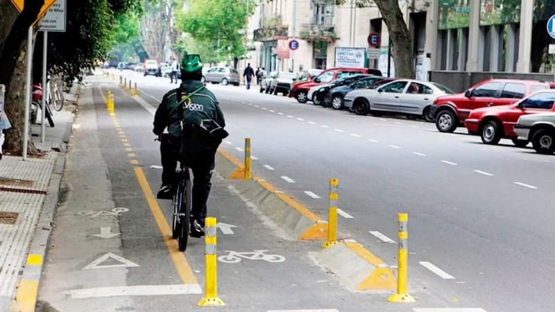 Pocos lo saben: para qué sirve el cono flexible amarillo y blanco que se encuentra en las bicisendas