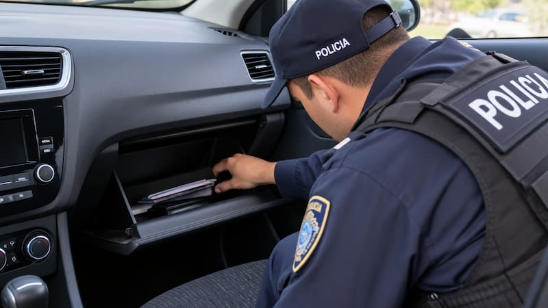 Las autoridades pueden inspeccionar el interior de los vehículos y aplicar sanciones a quienes transporten armas, explosivos u otros elementos prohibidos sin autorización.