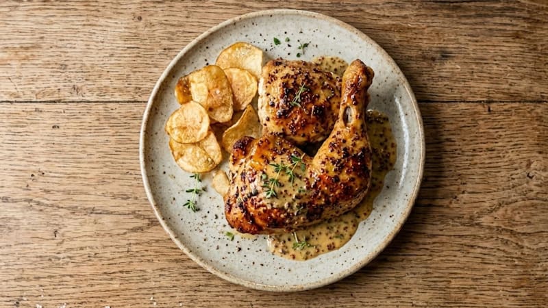 Marcos Di Cesare, cocinero, sobre el pollo a la mostaza con papas chips: “Es un clásico olvidado y muy mal hecho por los bodegones”.