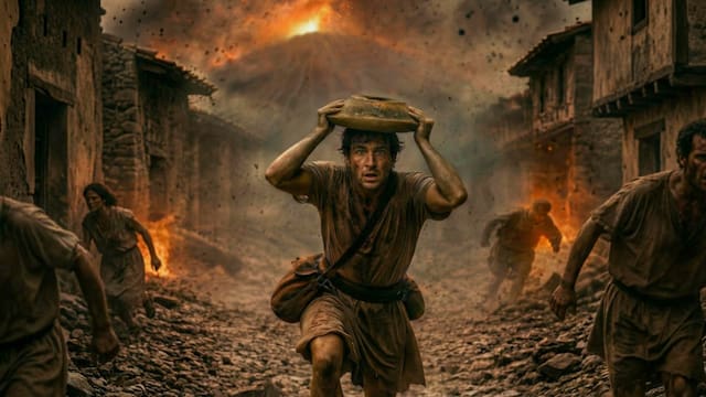 Hallazgo del siglo | Pompeya reconstruye con inteligencia artificial la huida de una víctima del Vesubio