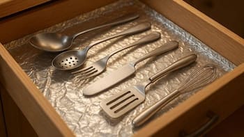 Poner aluminio en el cajón de la cocina: para qué sirve y por qué lo recomiendan