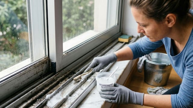 Colocar bicarbonato en los rieles de las ventanas: para qué sirve y por qué lo recomiendan