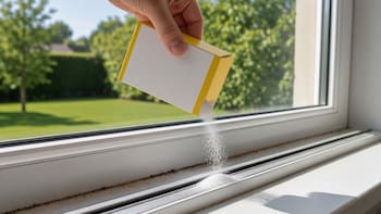 Poner bicarbonato en los rieles de las ventanas una vez al mes: para qué sirve y por qué se recomienda