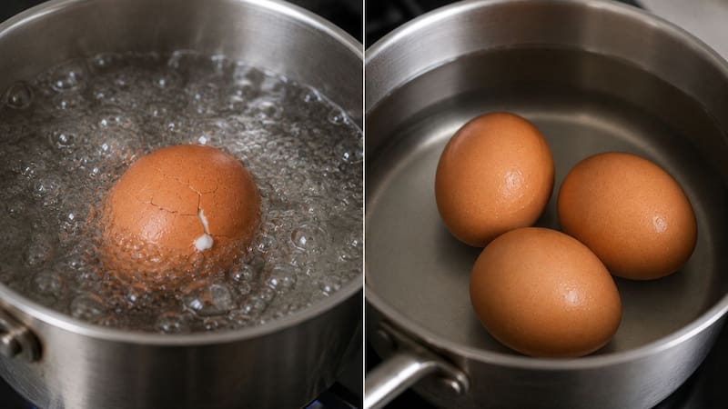 Poner los huevos fríos en agua hirviendo o en agua fría: cuál es la temperatura correcta y por qué recomiendan hacerlo solo de una forma