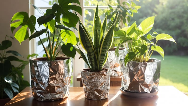 Poner papel aluminio alrededor de las macetas, ¿para qué sirve y por qué recomiendan hacer este truco?
Fuente: IA