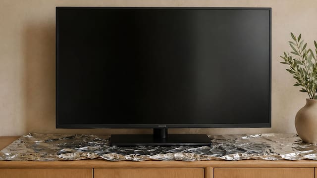 Poner papel de aluminio abajo del televisor: por qué se recomienda y para qué sirve