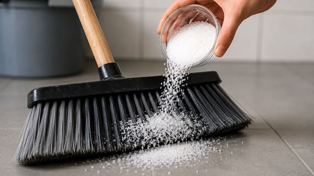 Poner sal en la escoba durante la noche: para qué sirve y por qué recomiendan hacerlo
