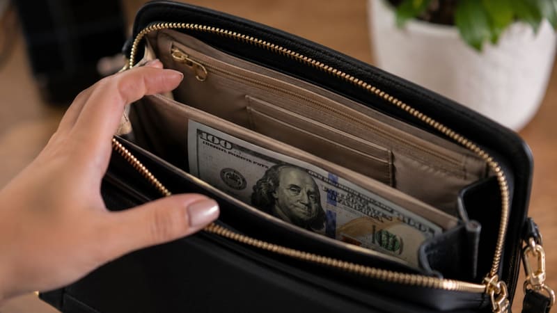 Poner un billete de dólar dentro de una cartera nueva: para qué se usa y por qué nunca se estrena vacía