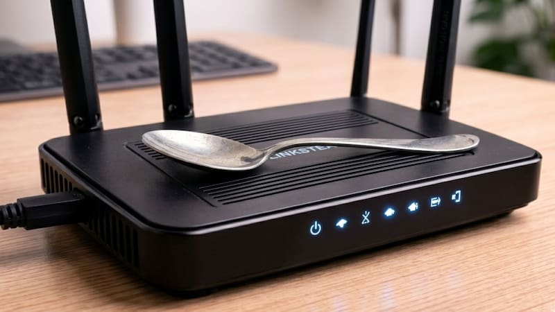 Poner una cuchara arriba del módem de WiFi: para qué sirve y por qué lo recomiendan
Fuente: IA