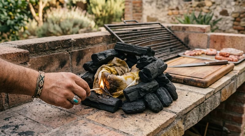 Tirar sal gruesa en el carbón antes de hacer asado: para qué sirve y por qué lo recomiendan.
