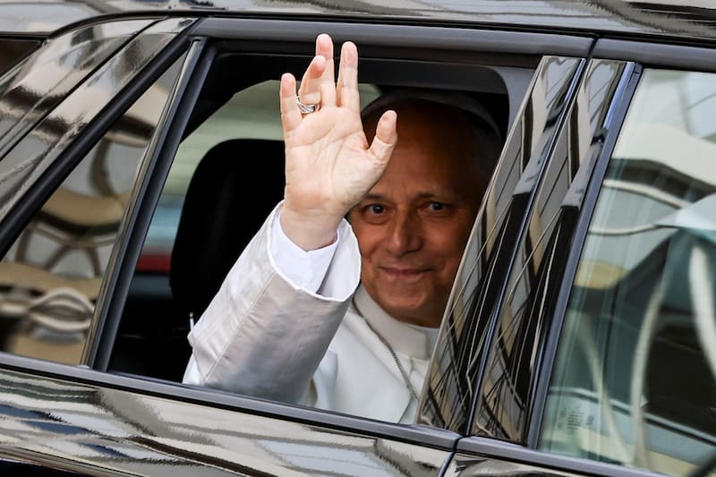 El papa León recibió el alta este sábado. (Foto: REUTERS/Stoyan Nenov).