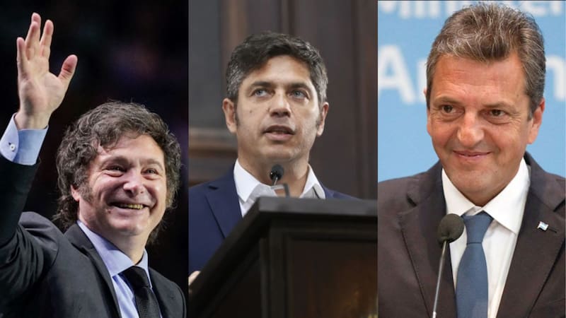 Por fin midieron a Milei, Kicillof y a Massa: nadie esperaba quién quedó primero, segundo y tercero