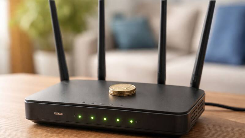 Por qué hay que poner una moneda en el router del Wifi y para qué lo recomiendan. Foto: ChatGPT