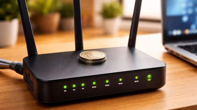 Por qué hay que poner una moneda sobre el router del wifi y para qué sirve