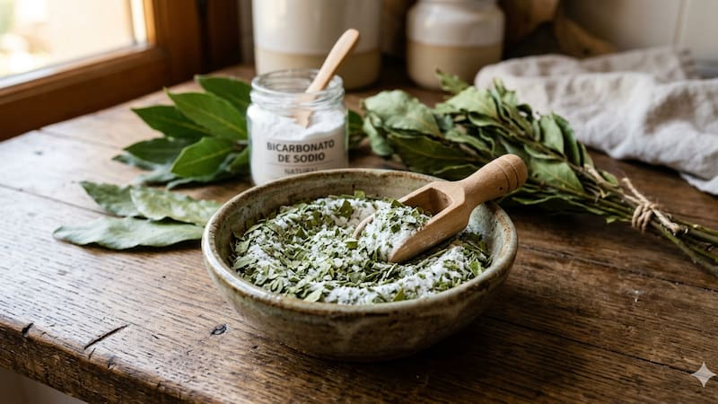 Por qué mezclar hojas de laurel con bicarbonato: para qué sirve y por qué miles lo aplican en sus hogares