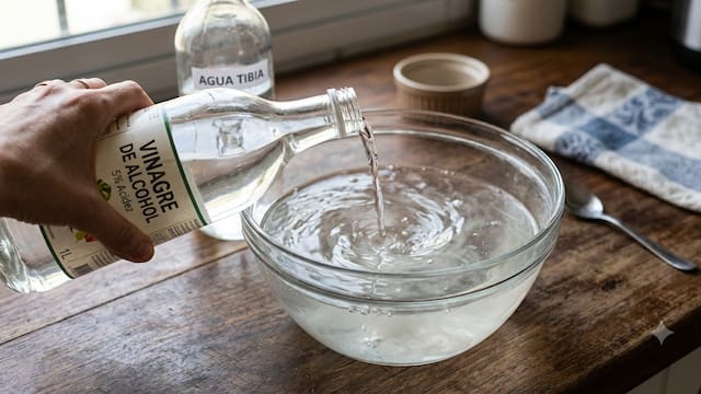 Por qué mezclar partes iguales de vinagre blanco y agua tibia: para qué sirve y por qué lo expertos lo recomiendan