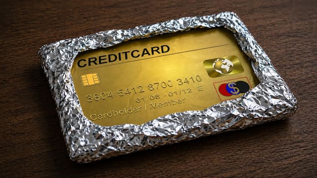 Por qué motivo aconsejan envolver las tarjetas de débito y crédito en papel aluminio y para qué sirve