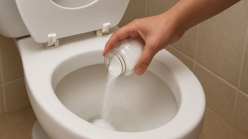 Tirar sal en un inodoro puede funcionar como un truco de limpieza. (Fuente: archivo)