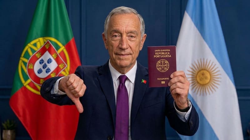Oficial | Portugal prohíbe el ingreso al país de argentinos, uruguayos y chilenos aunque tengan ciudadanía europea si postergaron el trámite de renovación de su pasaporte. (Imagen ilustrativa generada con IA)