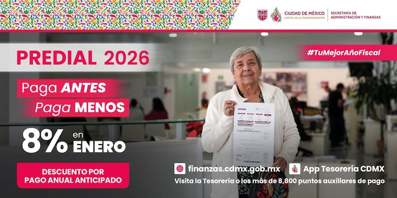 Pago con descuento del predial 2026.