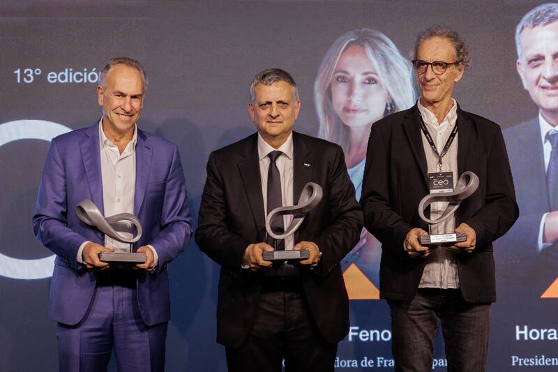 Marcelo Mindlin, de Pampa Energía; Horacio Marín, de YPF, y Diego Fenoglio, de Rapanui