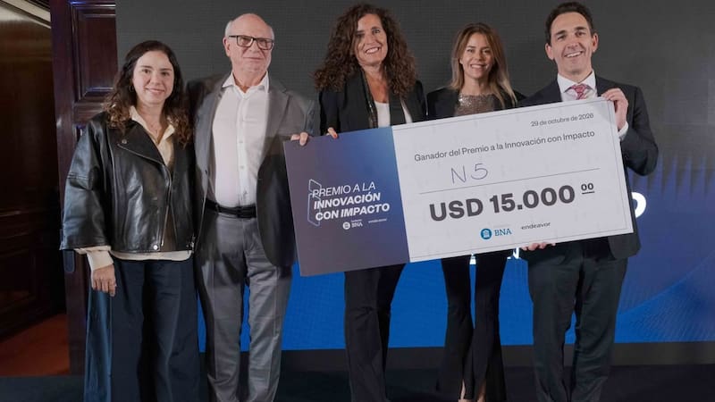 N5 ganó el Premio a la Innovación con Impacto 2026 de la Fundación Banco Nación y Endeavor Argentina.