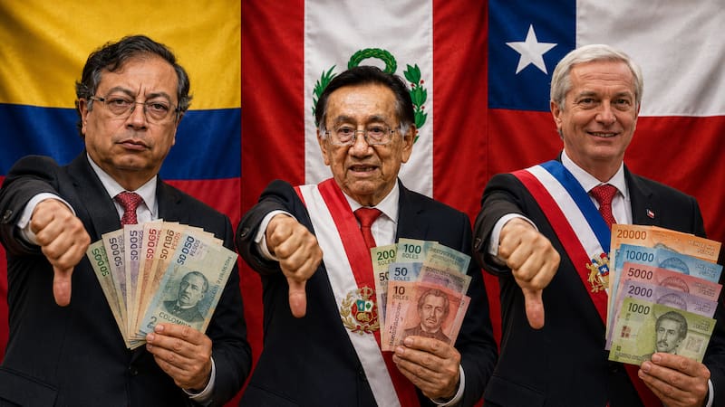 Oficial | Colombia, Perú y Chile embargarán cuentas bancarias a las personas que no cumplan estos requisitos. (Representación creada con IA)