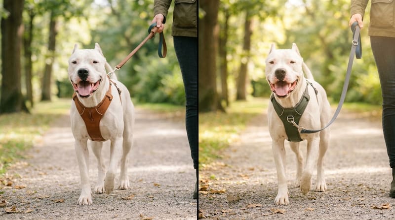 Un estudio científico analizó los efectos de los arneses en los perros y aportó claves para distinguir entre un modelo común y uno antitirones, según la forma de caminar y la comodidad del animal.