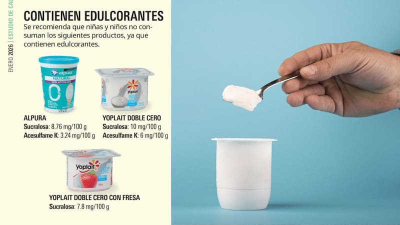 tres yogures que tienen edulcorante