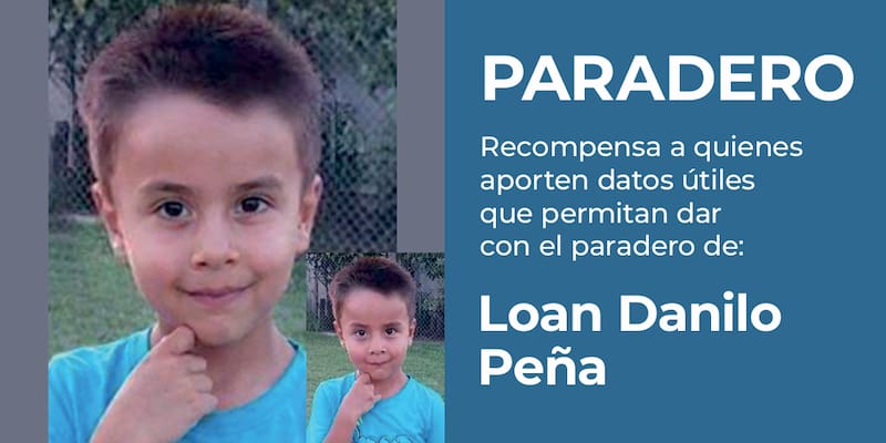 El afiche oficial difundido por el Ministerio de Seguridad fue modificado con la progresión de imagen de Loan Peña.