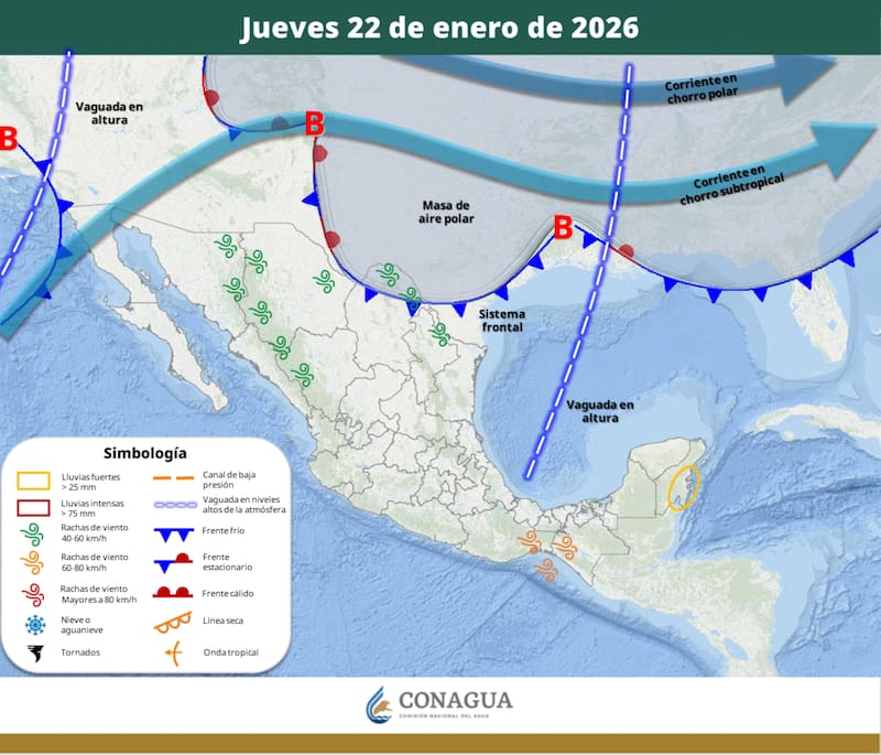 El pronóstico del tiempo para el jueves 22 de enero. (Foto: Archivo)