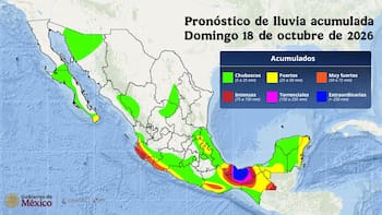 El SMN confirmó un clima “adverso” para el domingo 18 de octubre por el huracán Trudy y el Frente Frío 2: la peor parte será para Veracruz, Tabasco y Oaxaca