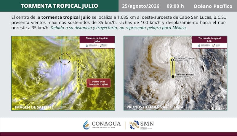 Tormentas tropicales en México.