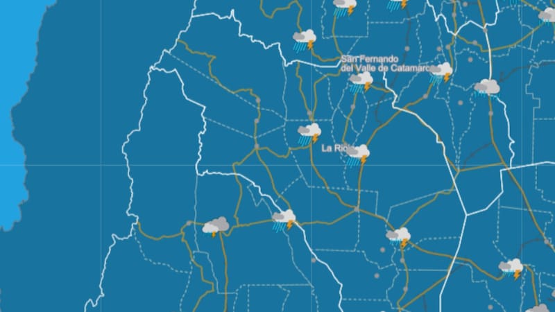 Pronóstico del tiempo del SMN.