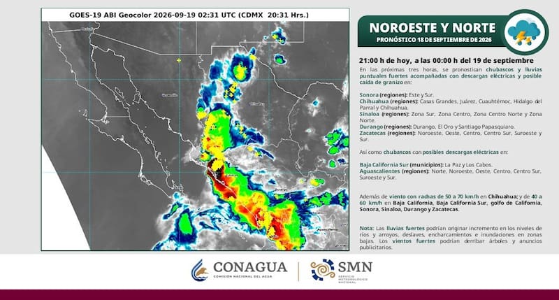 Fin de semana de lluvias en México